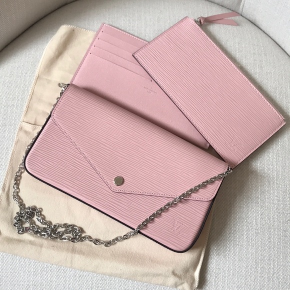 •Louis Vuitton• epi Pochette Felicie Rose Ball.. - Picture 3 of 8